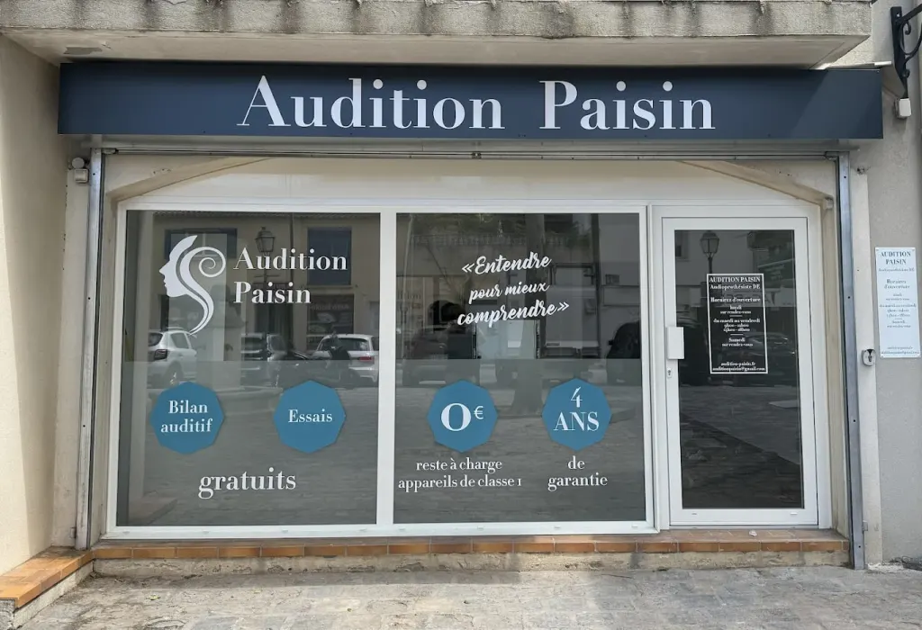 Façade du cabinet Audition PAISIN à Vendargues