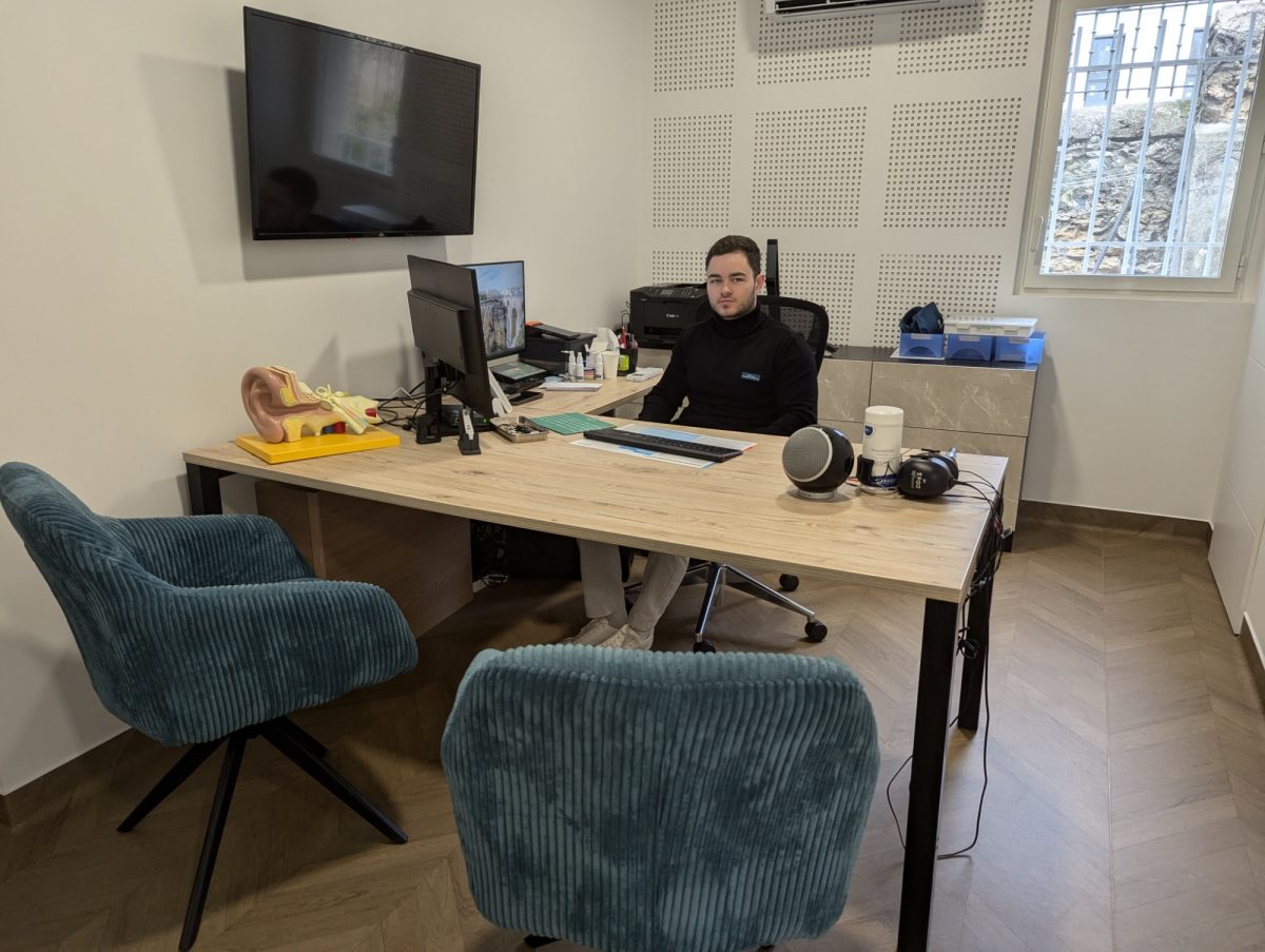 Intérieur du cabinet Audition Paisin — bureau d'audioprothèse à Vendargues